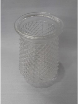 Crystal Look Hurricane Vase