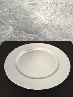 Silver Charger Plate 33cm - Melamine