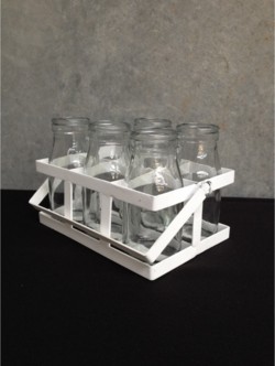 Milk Bottle & Crate Set Small