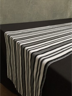 Black And White Stripe Table Runner