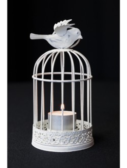 Tea Light Birdcage Miniature White