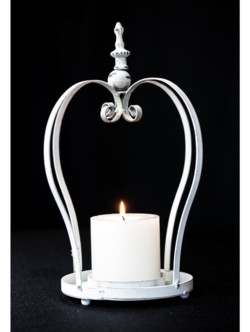 Crown Candle Holder White Large