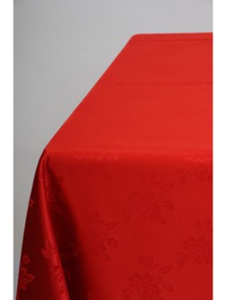 Red Damask 1.37m Square Cloth