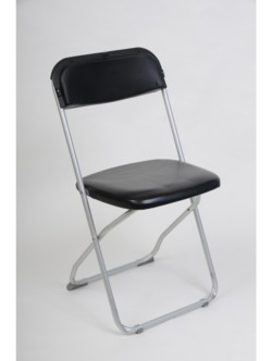 Black Padded Folding Seat