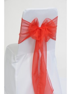 Fire Engine Red Organza