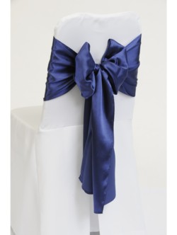 Navy Blue Satin