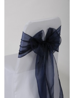 Navy Blue Organza