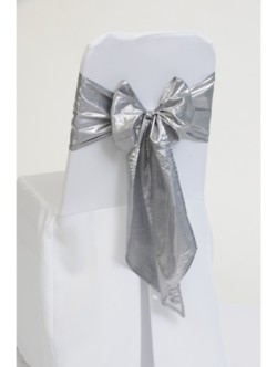 Silver Metallic Sash