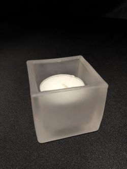 Tea Light Frosted Square