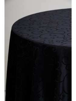 Black Swirl 3.3m Round Cloth