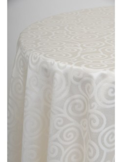 Ivory Koru 3.3m Round Cloth