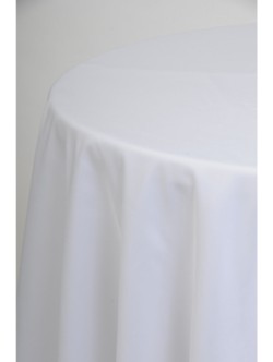 White Visa 2.7m Round Cloth