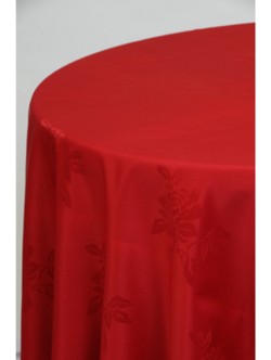 Red Damask 3.3m Round Cloth