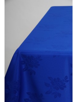 Royal Blue Damask 2.29m Square Cloth