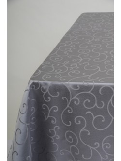 Grey Swirl 2.3m Square Cloth