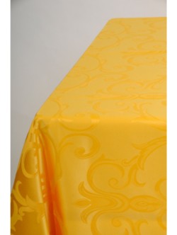 Yellow Fleur Di Li 2.3m Square Cloth