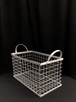 Wire Basket Rectangle Small White