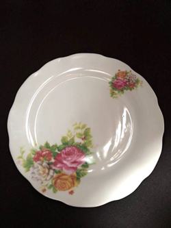 Cake Plate Floral Print