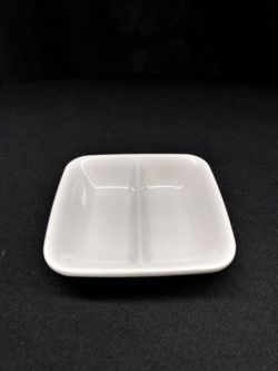 Oil Dish Divided Melamine