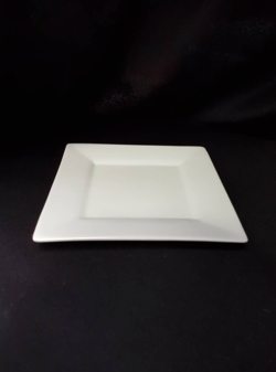 Oriental Square White Side Plate 18cm