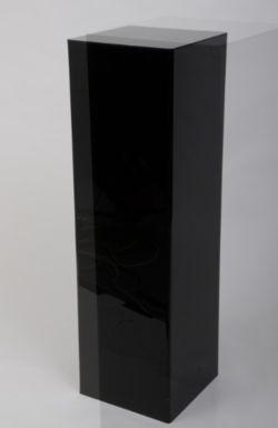 Plinth Black Perspex 90cm