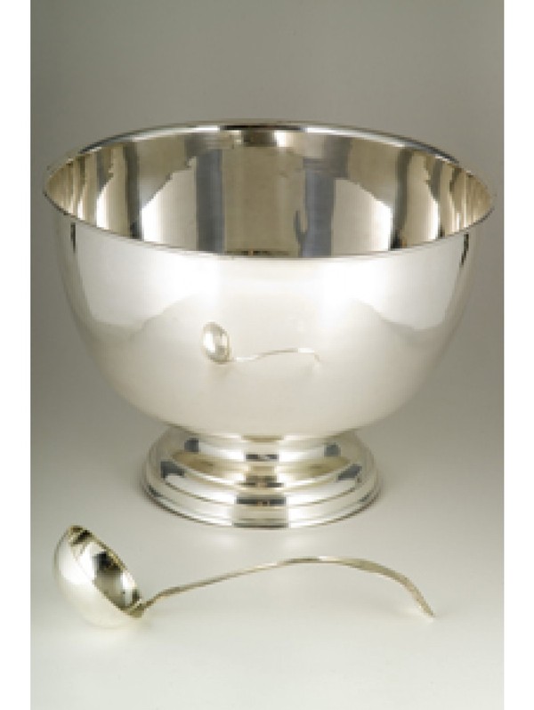 Large Silver Punch Bowl 12Lt