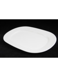 Platter Melamine Oblong White