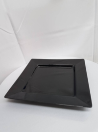 Platter Melamine Square Black 40cm