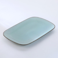 Blue Bohemian Rectangular Platter 32.8x20cm