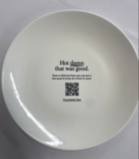 Everybody Eats QR code Coupe Dinner Plate 26.5cm