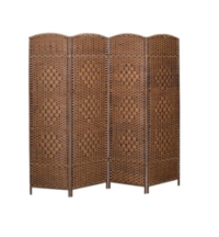 Dark Bamboo Wooden Room Divider