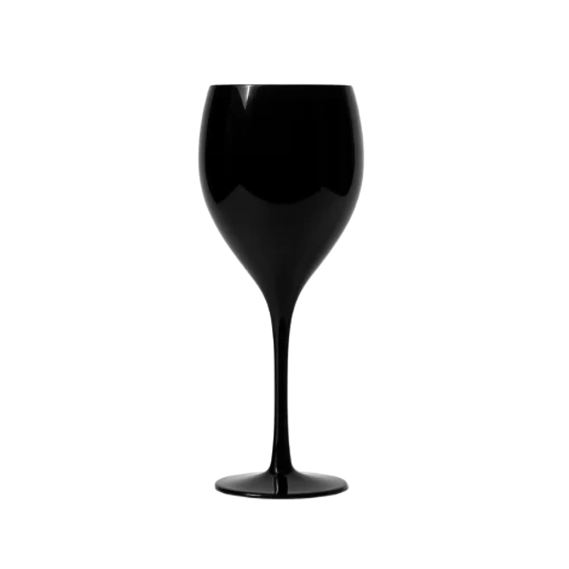 Insphire_Auckland_Hire_Black Wine Glass 400ml