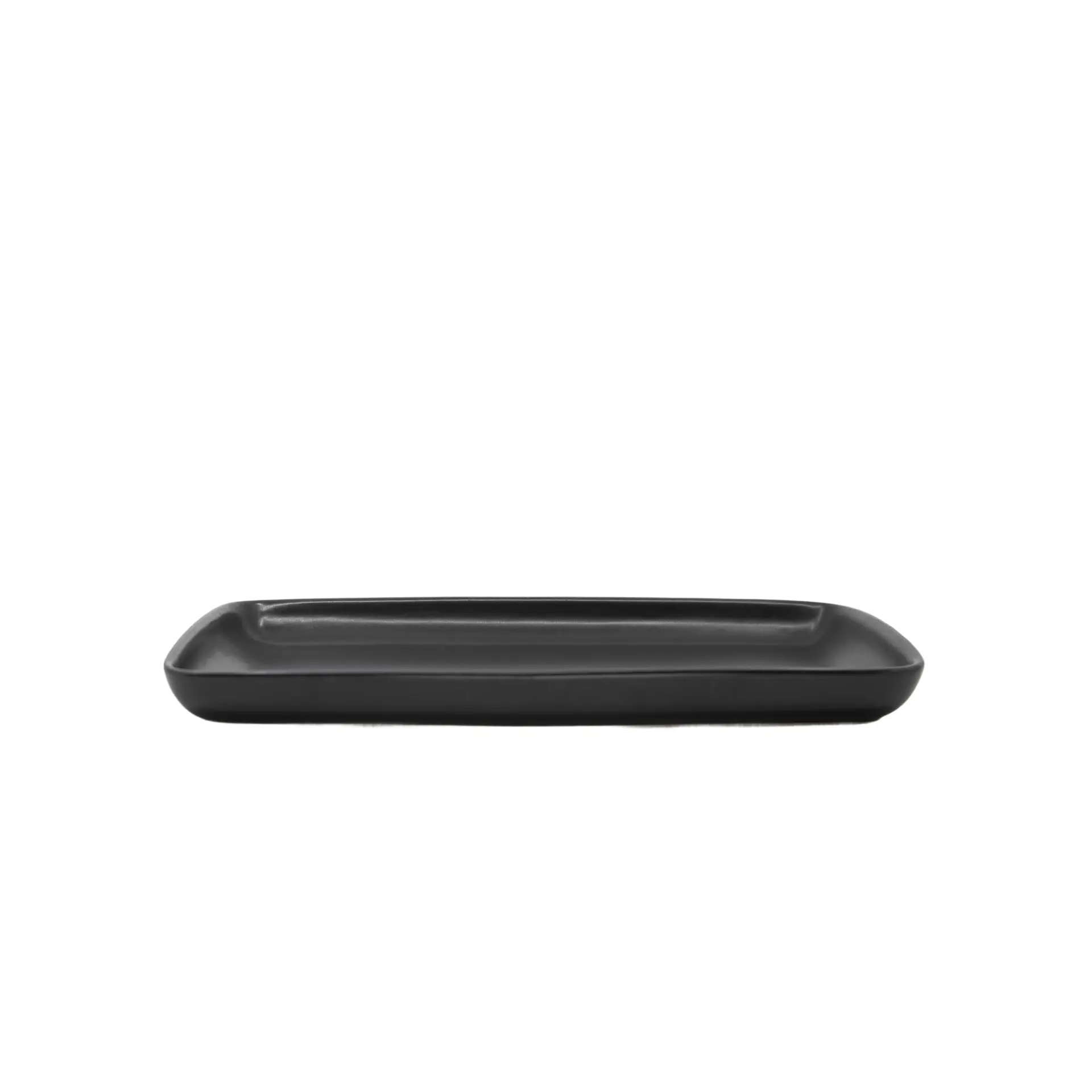 Insphire_Auckland_Hire_Dinnerware_Black Matte Platter 35x20cm