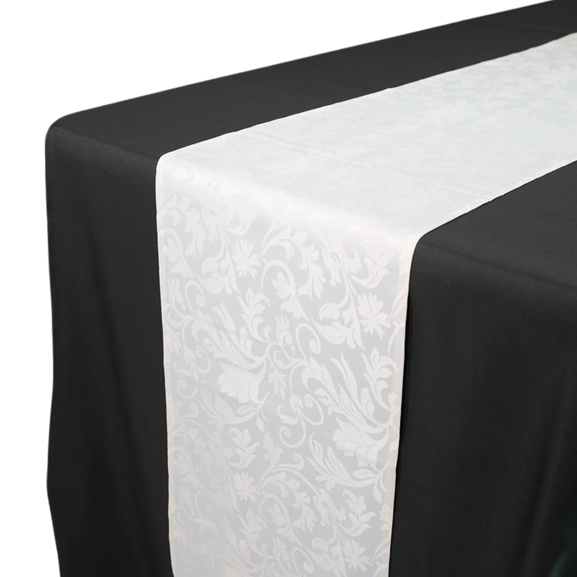 Insphire_NZ_Hire-Table Runner Champagne Scroll