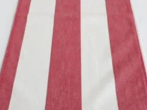 Table Runner Red And White Stripe