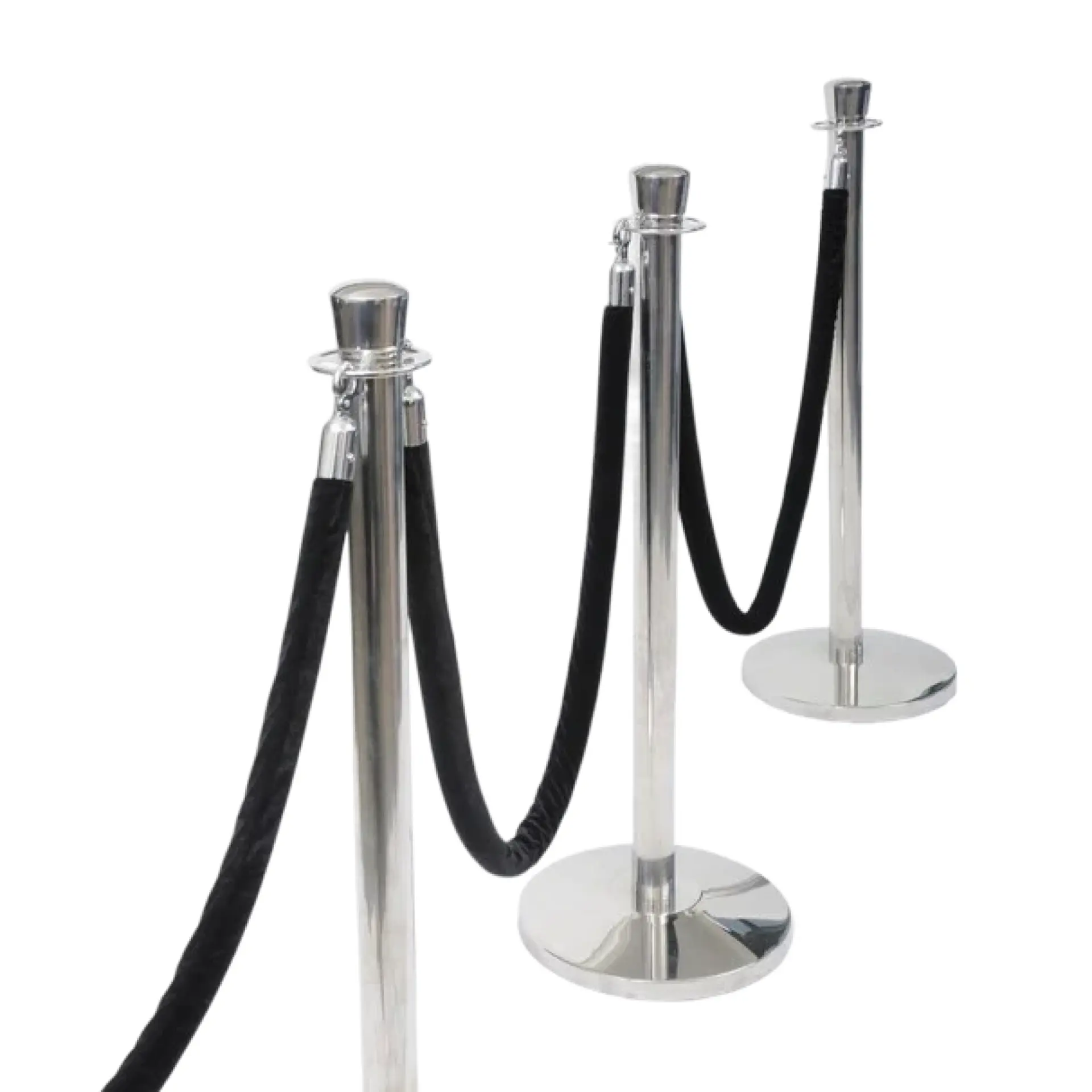 Insphire_Auckland_Hire_Stanchion Rope Black