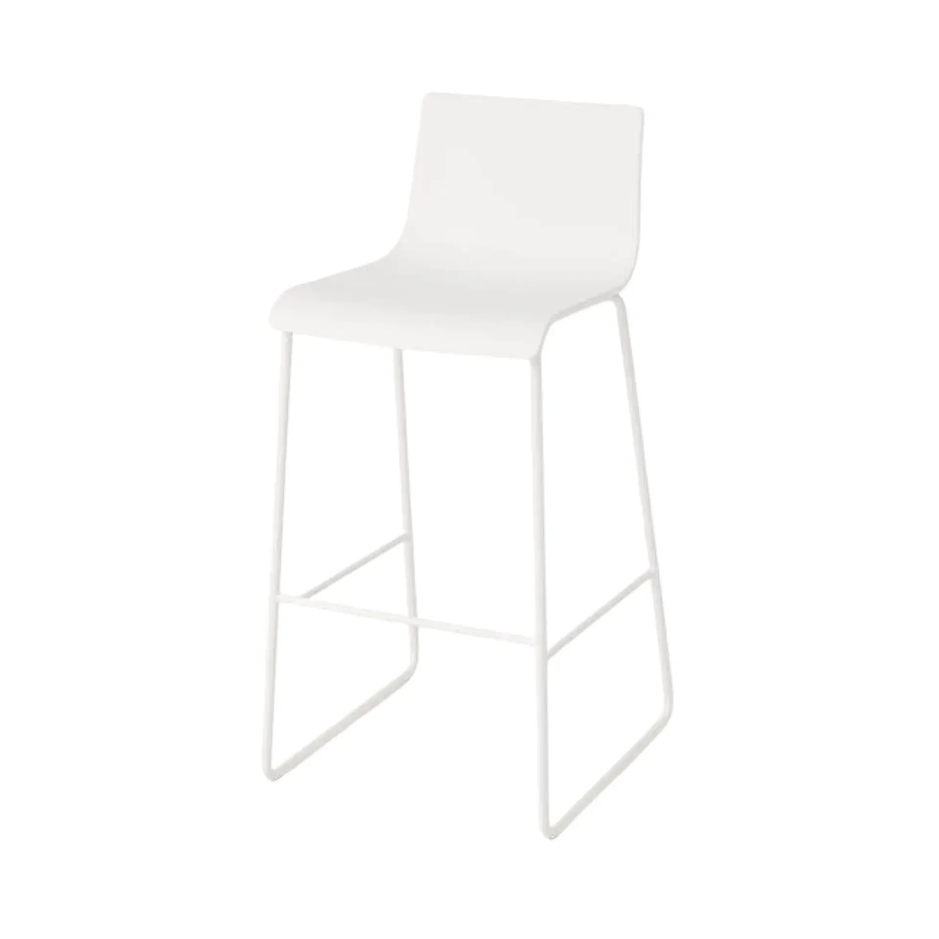 Insphire_Auckland_Hire_White Low Profile Stool