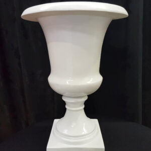 White Urn without Handles