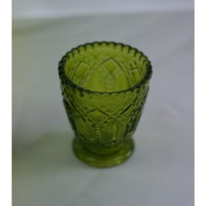 Tealight Glass Vintage Green - LARGE