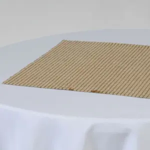 Linen overlay Gold Mosaic 50cm Square