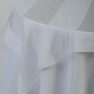 Linen Overlay White Stripe