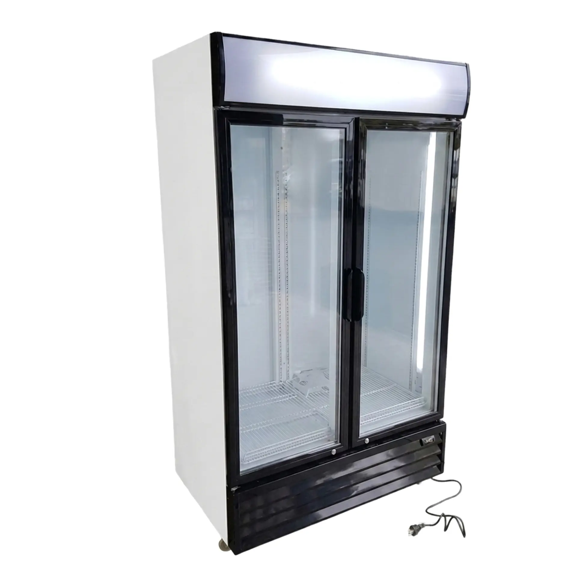 Insphire_Auckland_Hire_Appliences and Catering Equipment_Glass Double Door Fridge