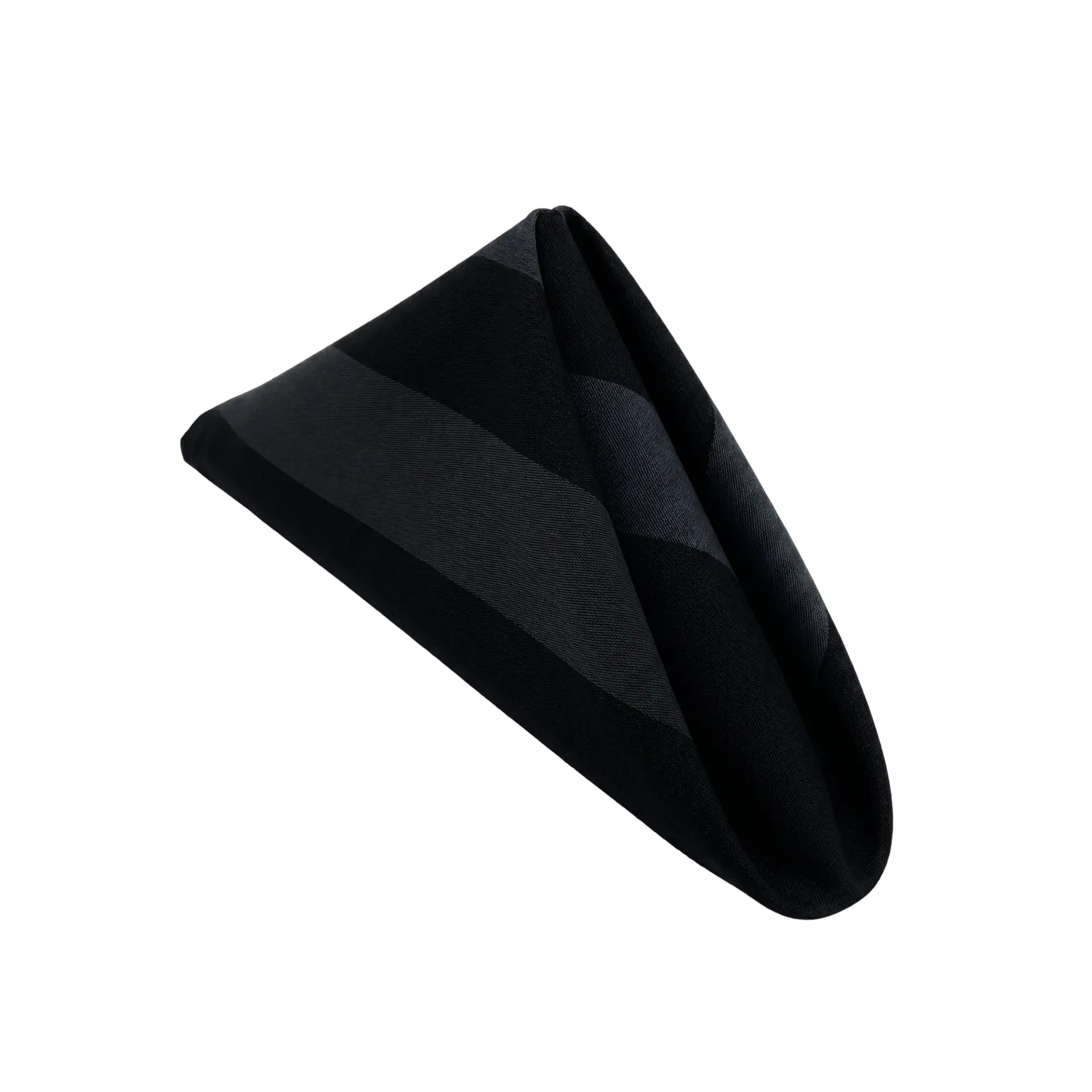 Insphire_Auckland_Hire_Linen Napkin Black Stripe