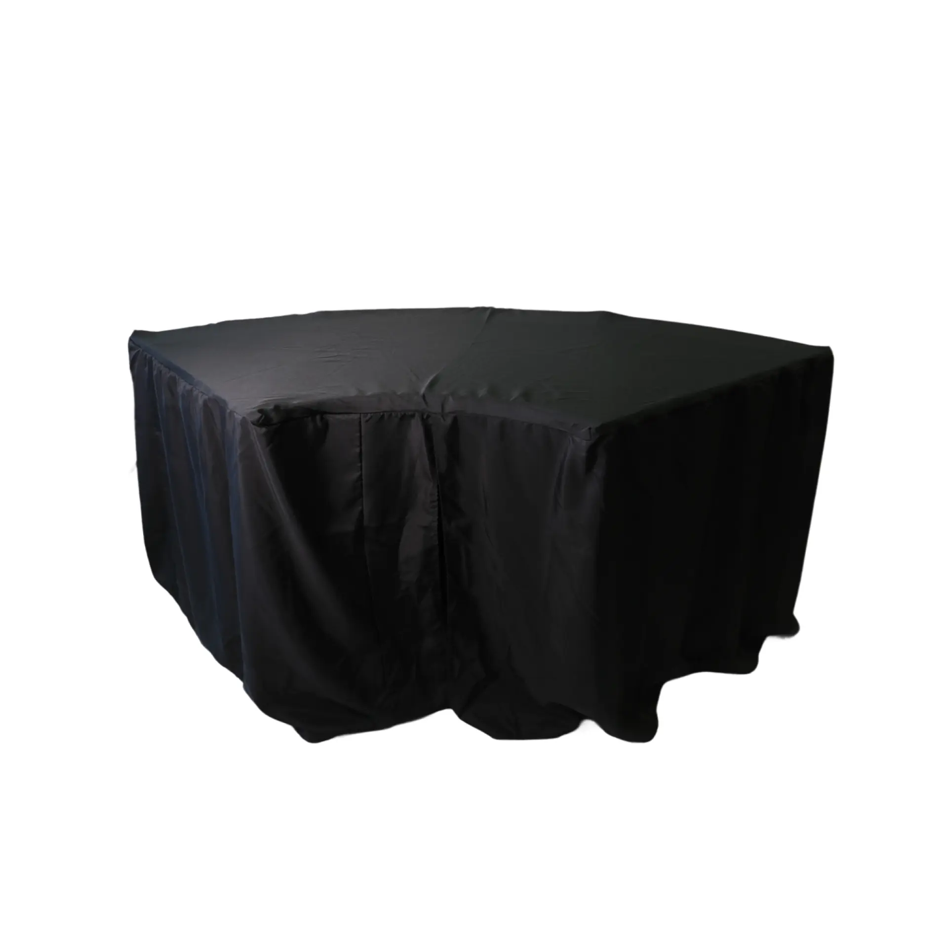 Insphire_NZ_Auckland_Hire_Table_Linen_Serpentine_Linen_Trestle_Serpentine_Black_Cloth_Front