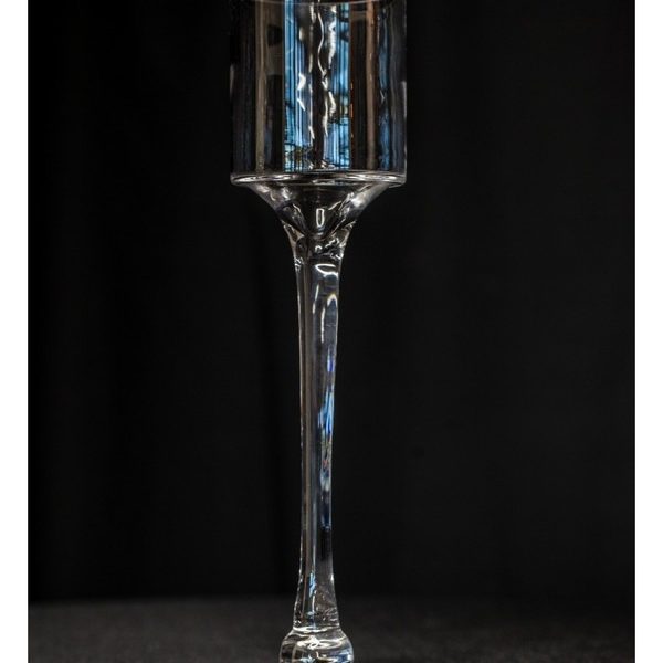 Candle Holder Glass Stem 40cm