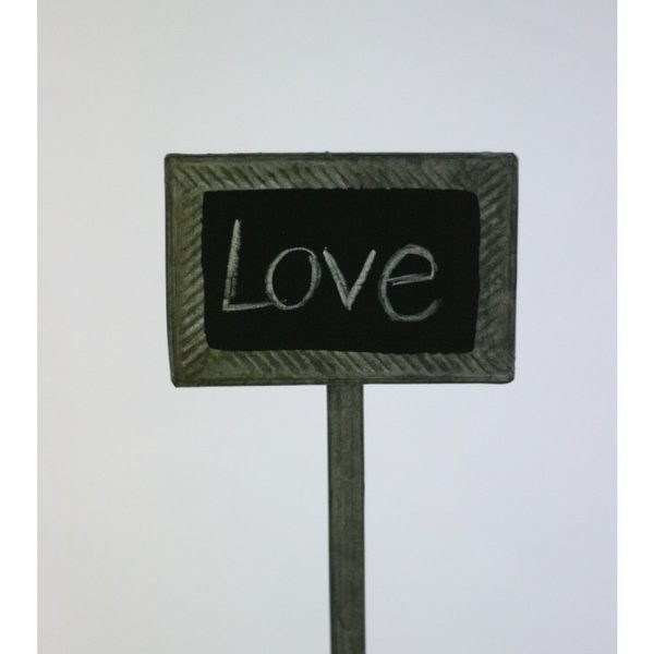 Table Number Blackboard with Border + Chalk