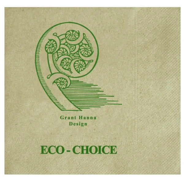Cocktail 1 Ply 4 Fold Eco Choice Napkin