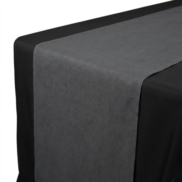 Insphire-Auckland-Hire-Table Runner Charcoal Grey 3m x 0.34m