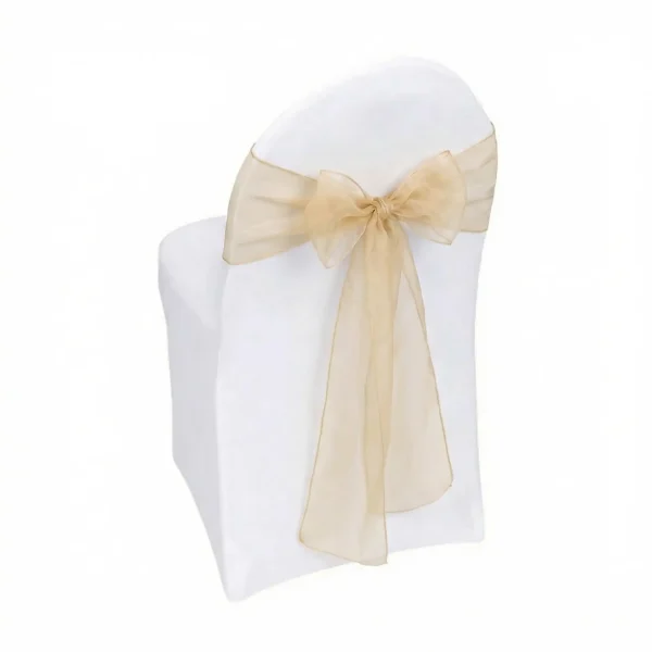 Insphire_Auckland_Hire-Accent Champagne Organza Angled