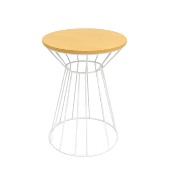 Insphire_Auckland_Hire-Wooden Top Standing Bird Cage Bar Leaner – White